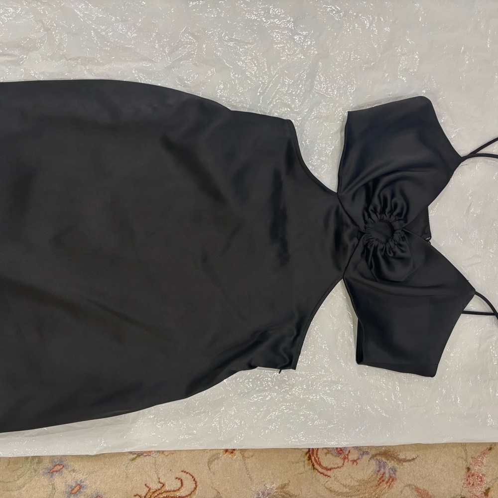 Sexy Black Short Slip Dress